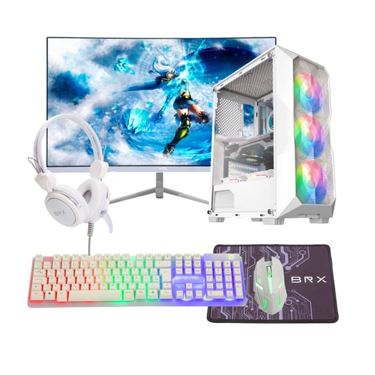 Computador Pc Gamer I9 11ª 32gb Ram Ssd 960gb Gtx 1650 Monitor 23 Curvo - Branco